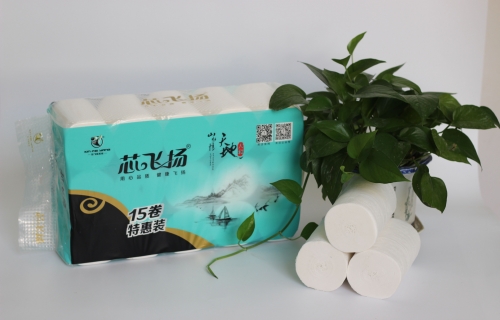 2000g亚洲蜜桃无码天地人和长条实芯卷纸15卷装
