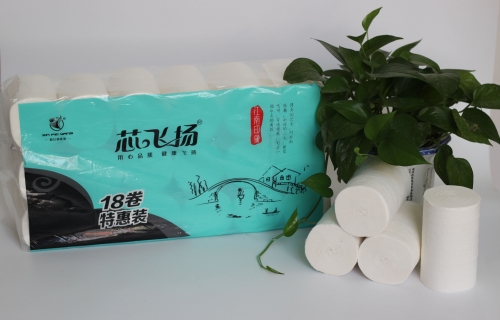 2500g亚洲蜜桃无码江南印象长条实芯卷纸18卷